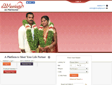 Tablet Screenshot of a2zmarriage.com